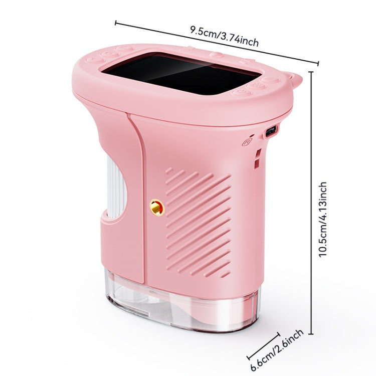 Kids Digital Microscope with Built-In Screen - Rechargeable, No Setup, Includes 32GB SD Card