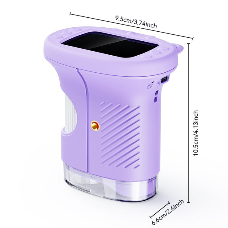 Kids Digital Microscope with Built-In Screen - Rechargeable, No Setup, Includes 32GB SD Card